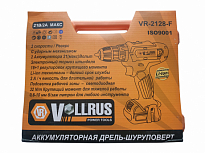 Шуруповерт дрель Vollrus 2128 F (21В, 32Н/м с ударным мех.) 